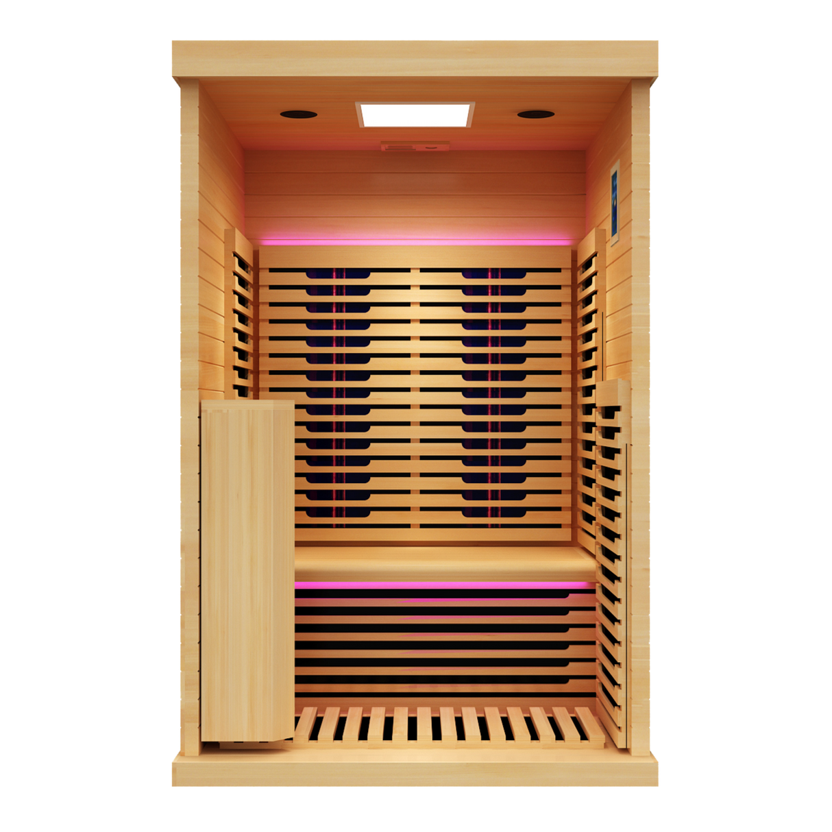 Everest 2-Person Full Spectrum Infrared Sauna with Full-Body Medical-Grade Red Light Therapy & Smart WiFi App Control