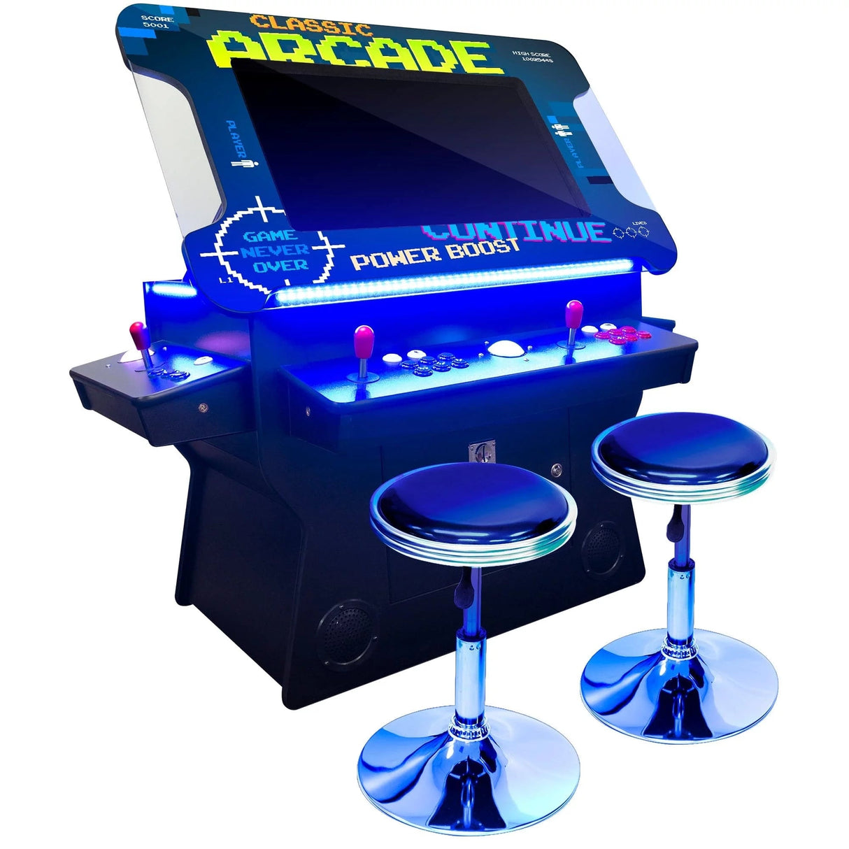 3-Sided Tilt Cocktail Table Arcade Machine