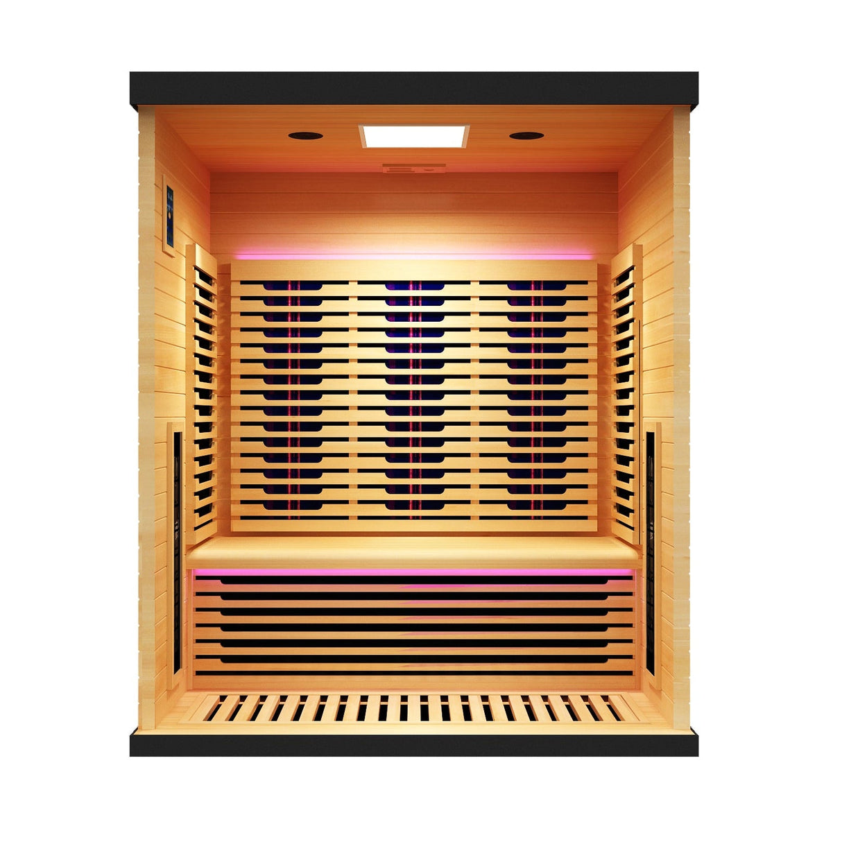Denali 3-Person Full Spectrum Infrared Sauna with Full-Body Medical-Grade Red Light Therapy & Smart WiFi App Control