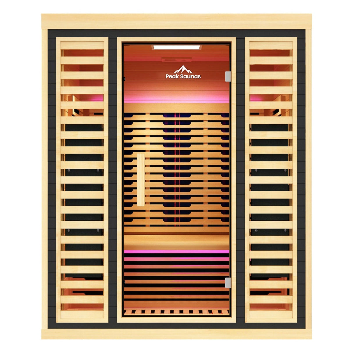 Denali 3-Person Full Spectrum Infrared Sauna with Full-Body Medical-Grade Red Light Therapy & Smart WiFi App Control