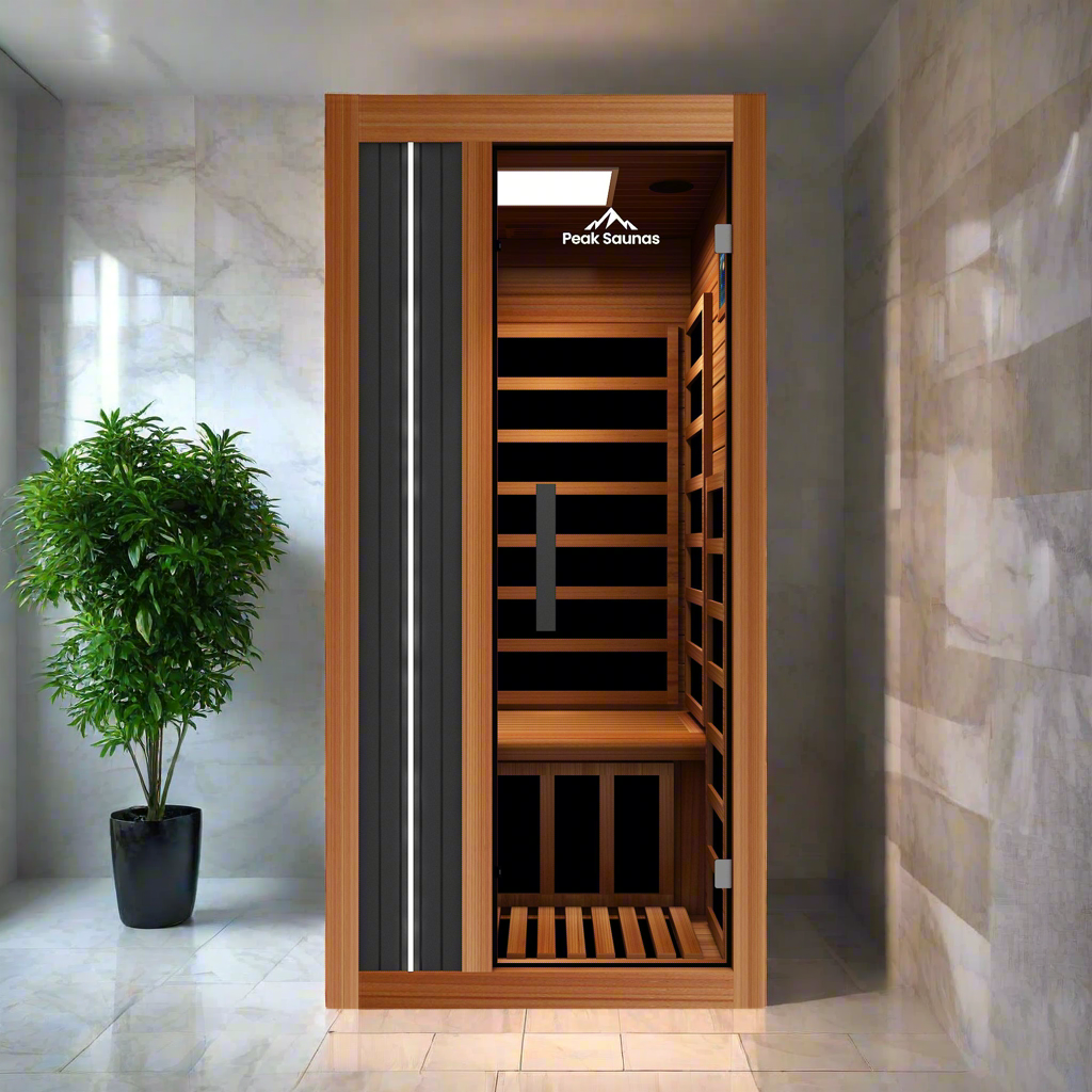 Aspen 1-Person FAR Infrared Sauna with Smart WiFi App Control