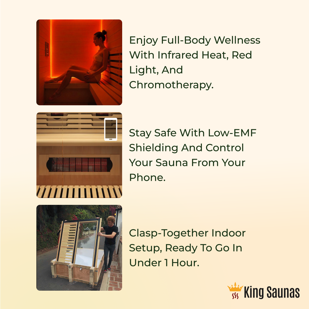The Crown 2-Person Full Spectrum Infrared Sauna