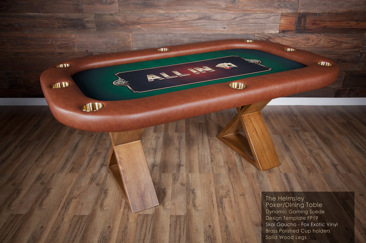 THE HELMSLEY POKER TABLE WITH MATCHING DINING TOP