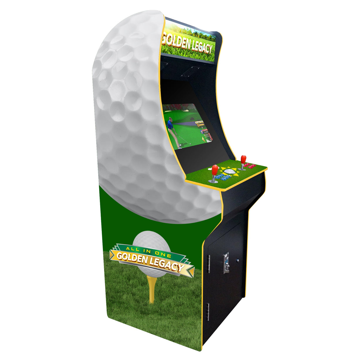Classic Golf Arcade Game Machine | 2P Golden Legacy Golf Edition