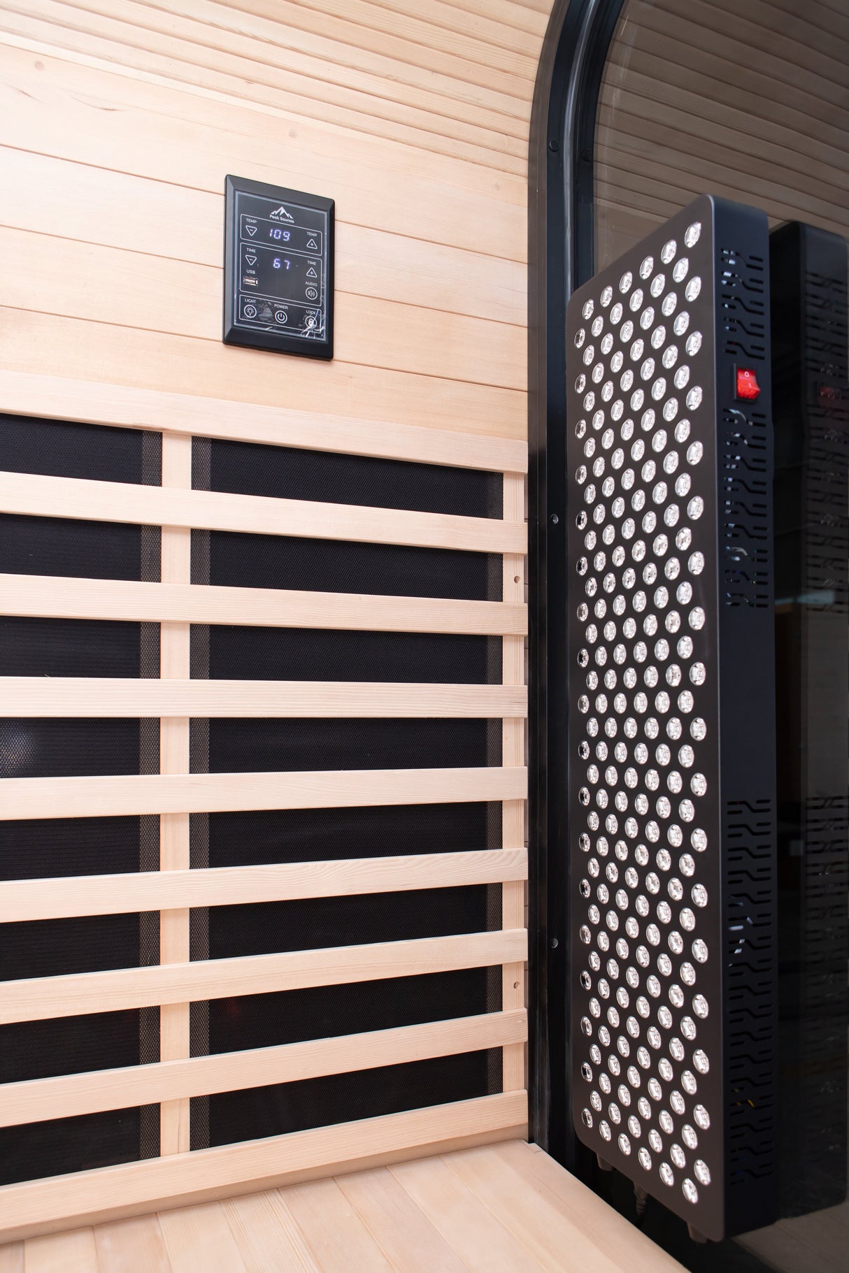 El Capitan 4-Person Outdoor Full Spectrum Infrared Sauna with Full-Body Medical-Grade Red Light Therapy and Smart WiFi App Control