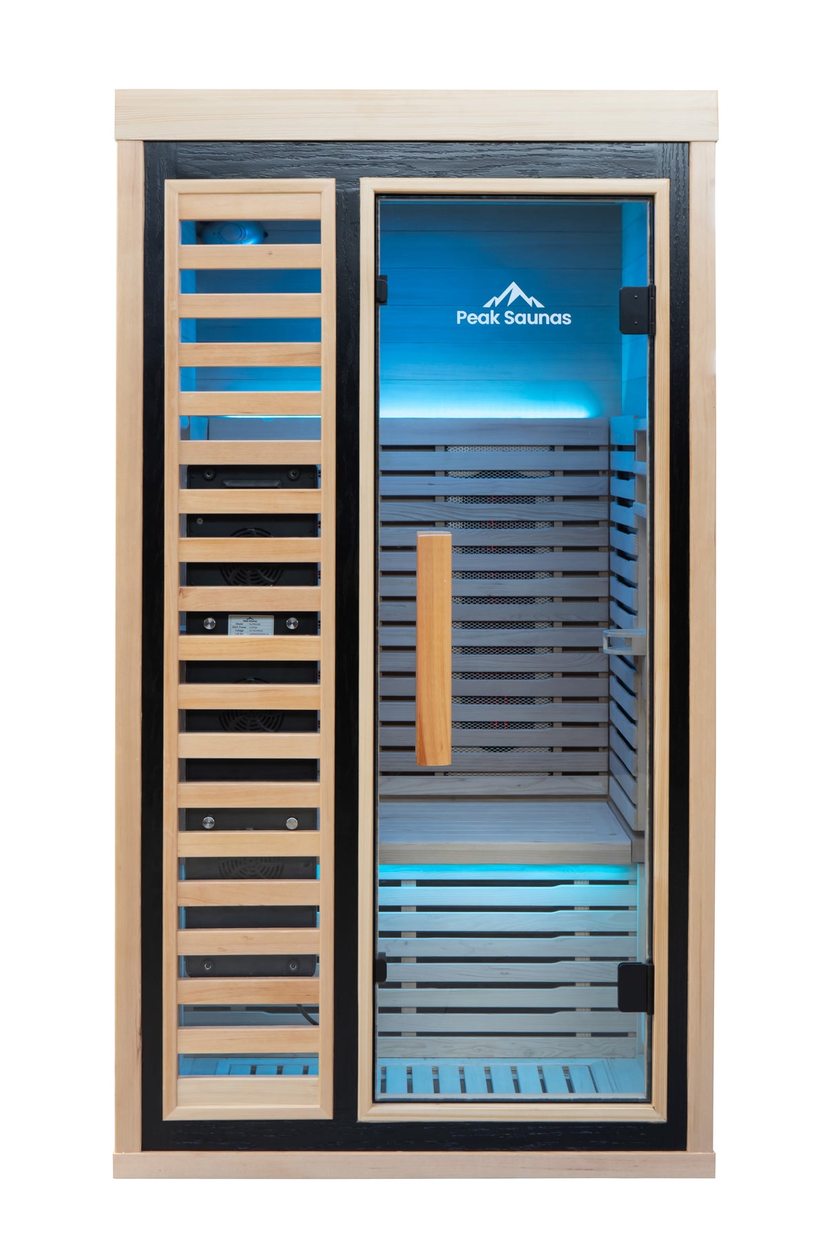 Shasta 1-Person Full Spectrum Infrared Sauna with Full-Body Medical-Grade Red Light Therapy & Smart WiFi App Control