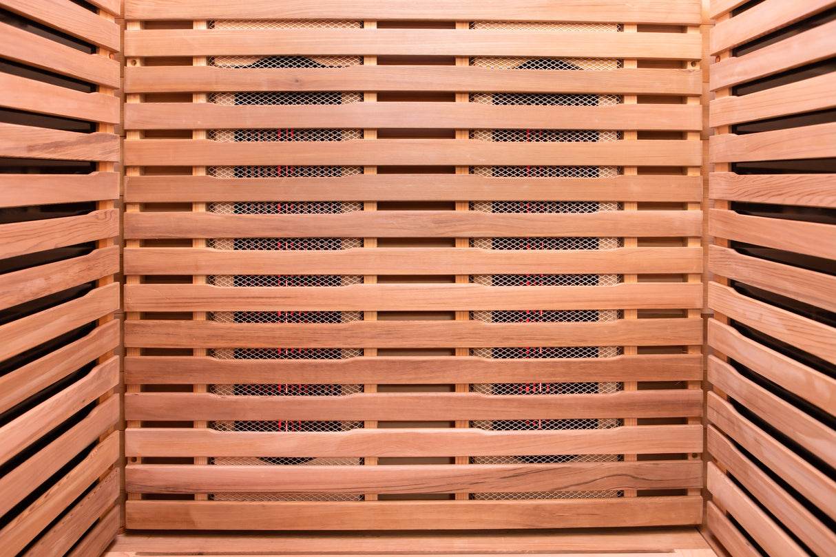 Rainier 1-Person Full Spectrum Infrared Sauna with Full-Body Medical-Grade Red Light Therapy & Smart WiFi App Control