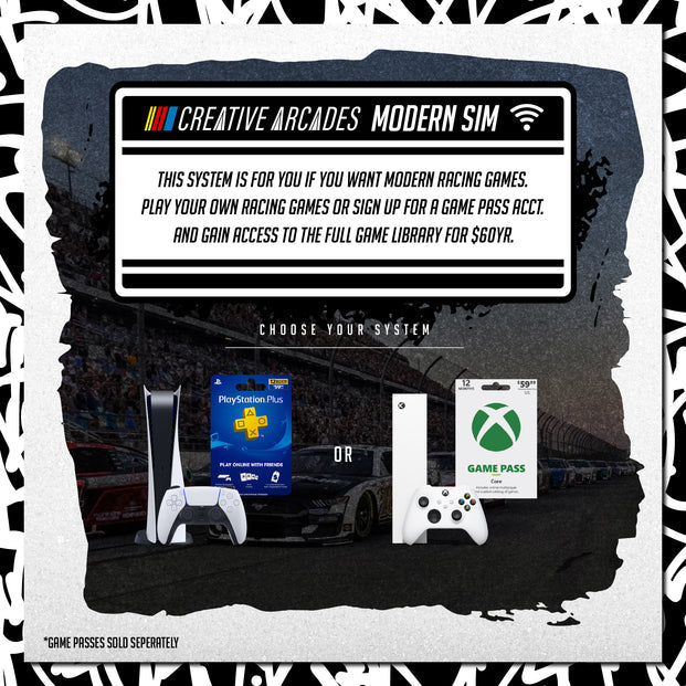 Modern Racing Sim Machine | Wifi Compatible Sim Racing Arcade