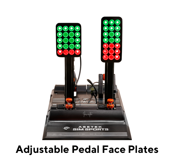 Asetek SimSports Invicta Throttle & Brake Pedals