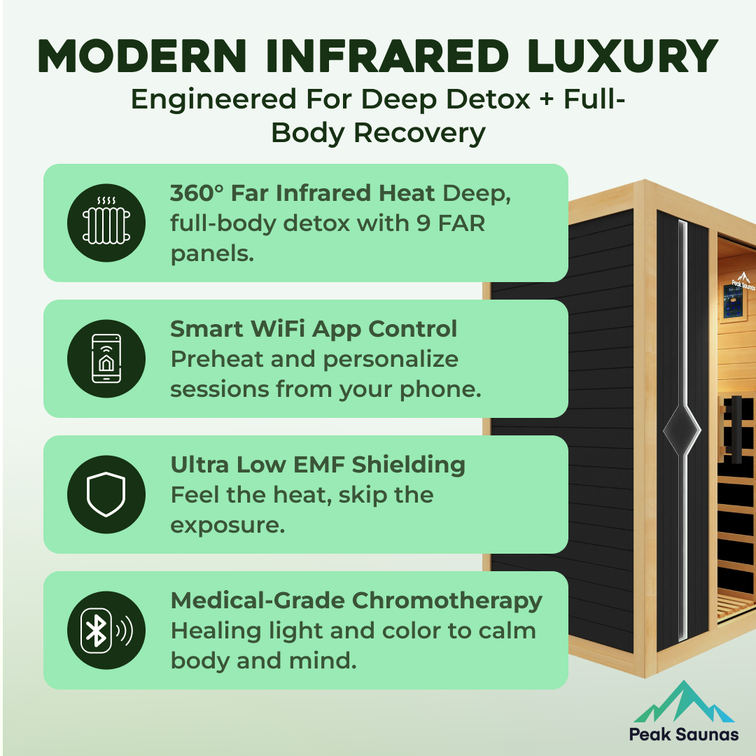 Olympus 1-Person FAR Infrared Sauna with Smart WiFi App Control