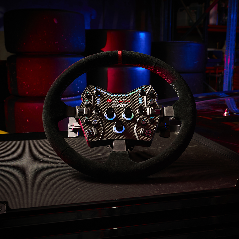 Asetek SimSports® Dished Suede Rim