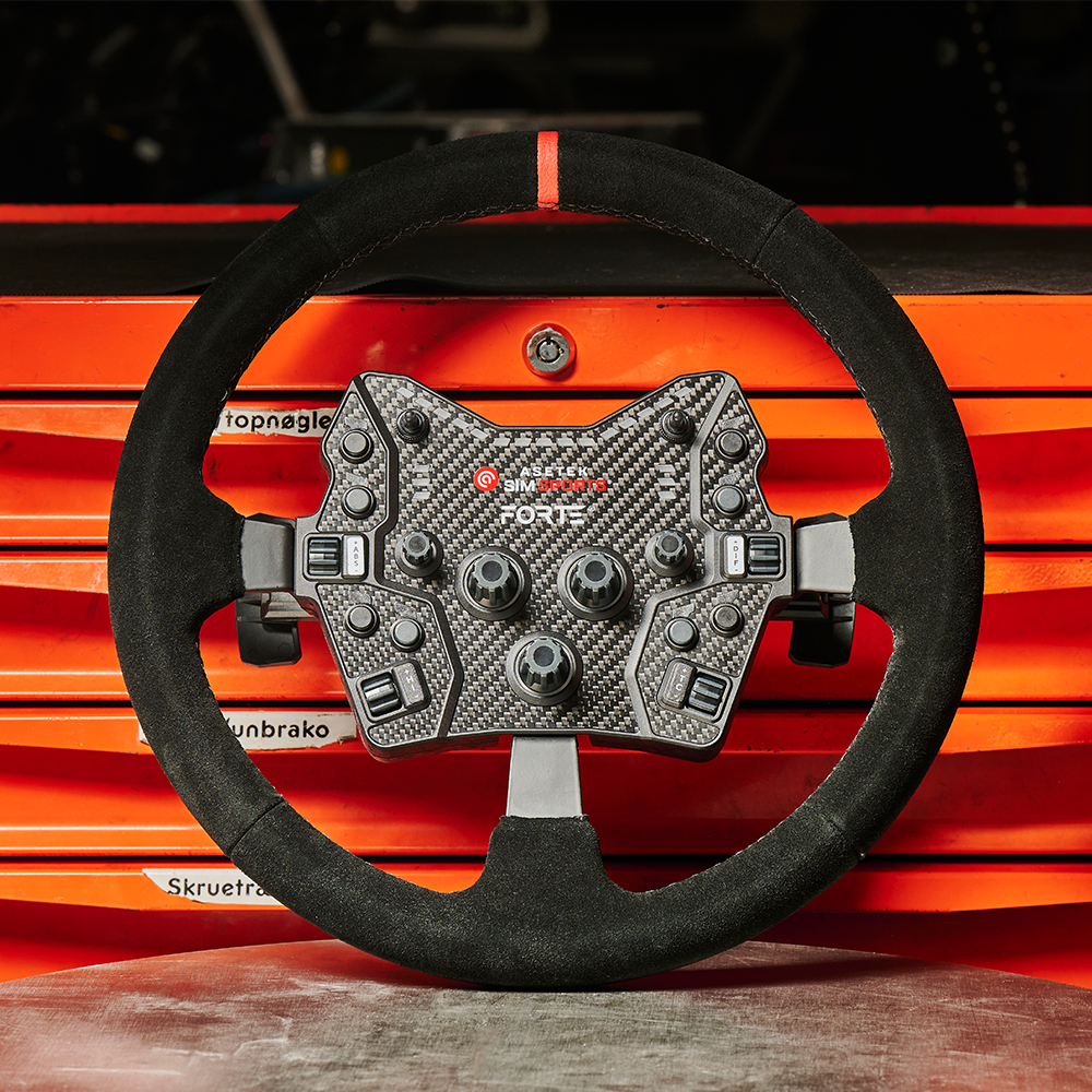 Asetek SimSports® Dished Suede Rim
