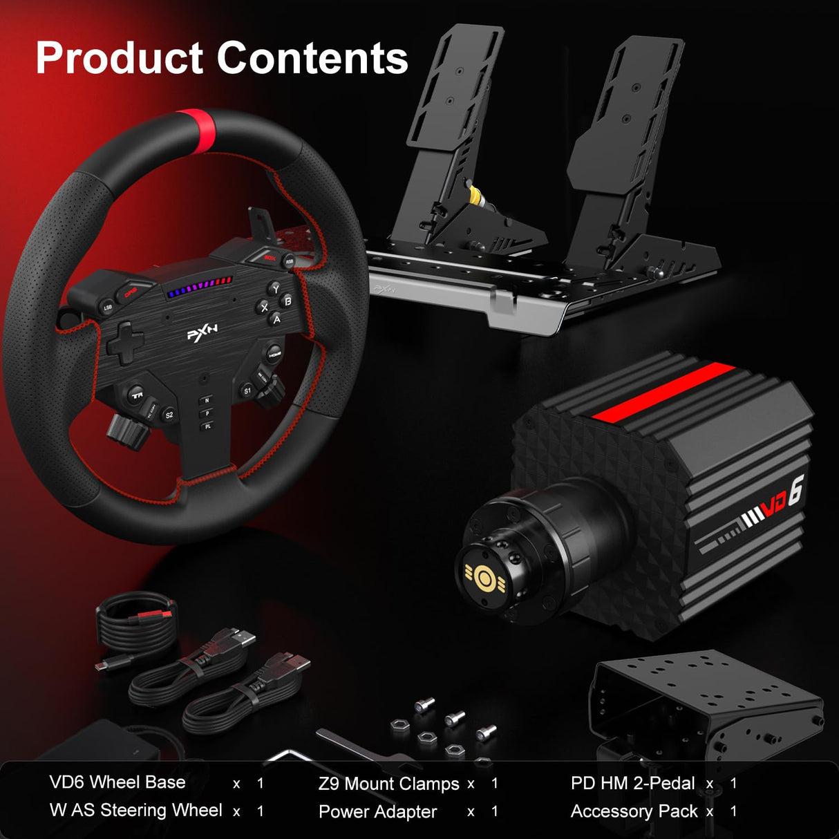 PXN VD6 DD Wheel Bundle