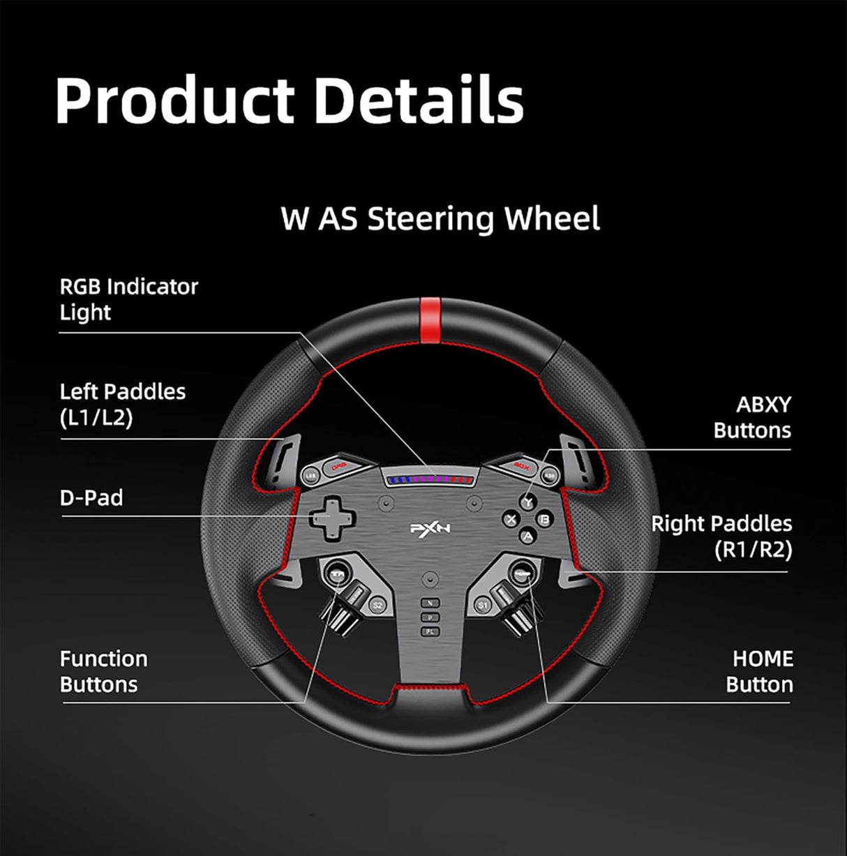 PXN W AS Gaming Wheel