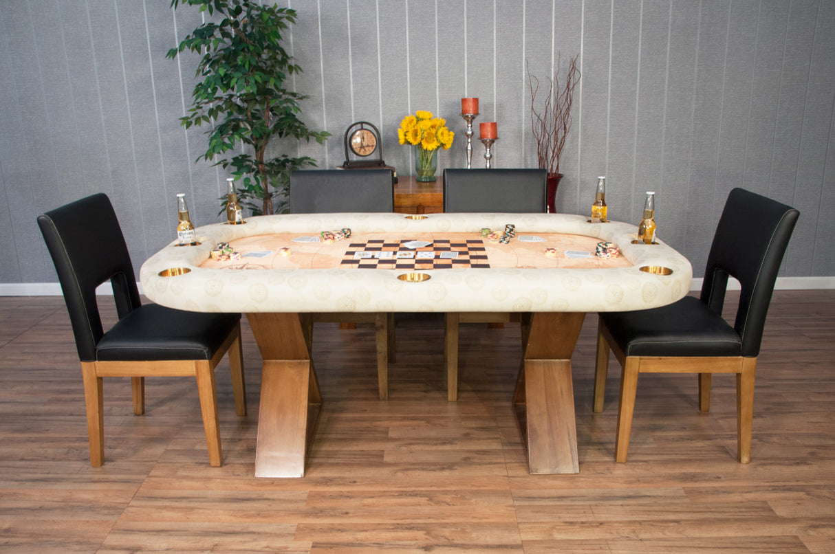 THE HELMSLEY POKER TABLE WITH MATCHING DINING TOP