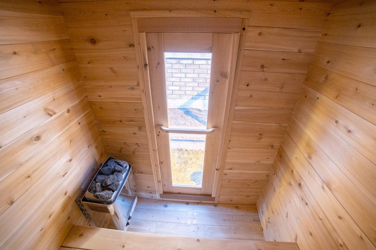 LeisureCraft Granby 2-3 Person Outdoor Sauna – Premium Cedar Cabin Design
