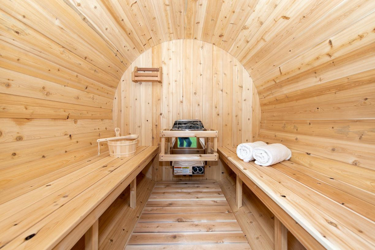 Leisurecraft Timber Harmony 4 Person Outdoor Barrel Sauna
