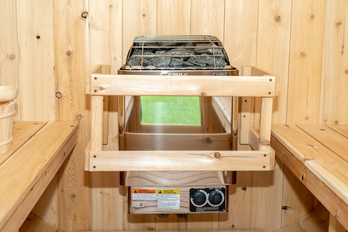 Leisurecraft Timber Harmony 4 Person Outdoor Barrel Sauna