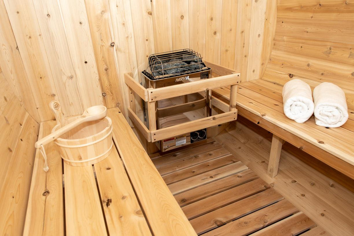Leisurecraft Timber Harmony 4 Person Outdoor Barrel Sauna