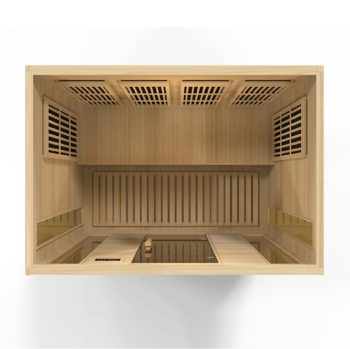 Maxxus 4-Person Low EMF FAR Infrared Sauna – Canadian Hemlock