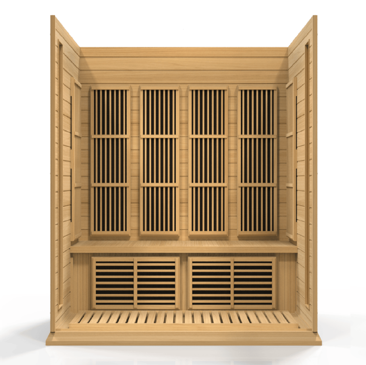 Maxxus 4-Person Low EMF FAR Infrared Sauna – Canadian Hemlock