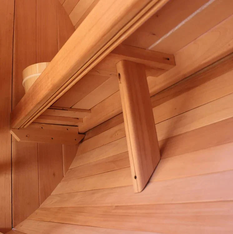 Scandia Barrel Sauna – 4-Person Traditional Sauna for Home Relaxation & Wellness