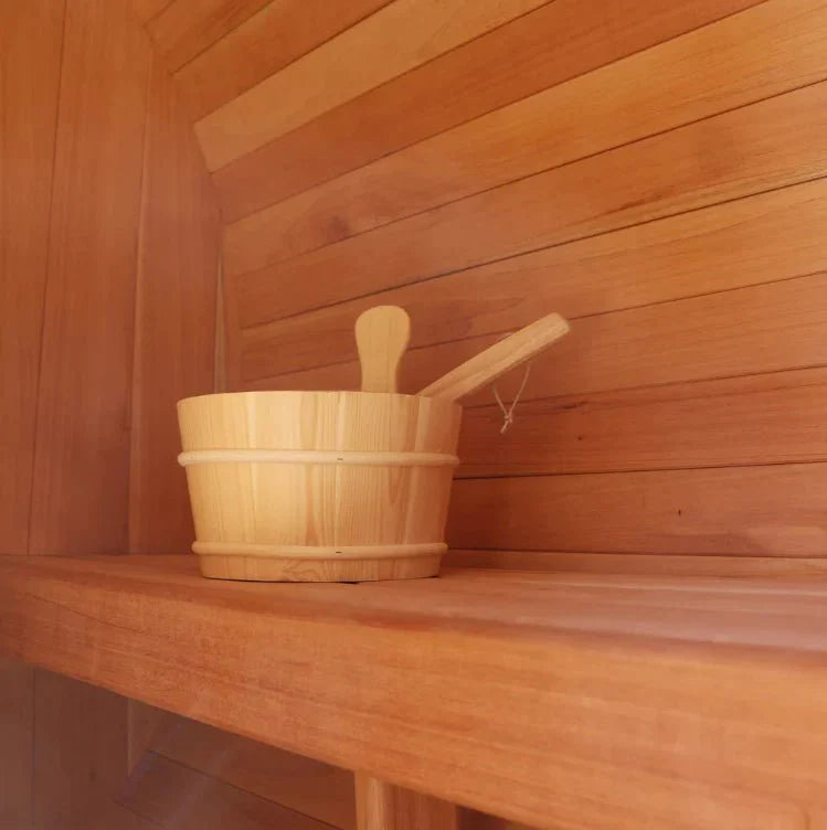 Scandia Barrel Sauna – 4-Person Traditional Sauna for Home Relaxation & Wellness