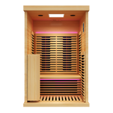 Everest 2-Person Full Spectrum Infrared Sauna with Full-Body Medical-Grade Red Light Therapy & Smart WiFi App Control