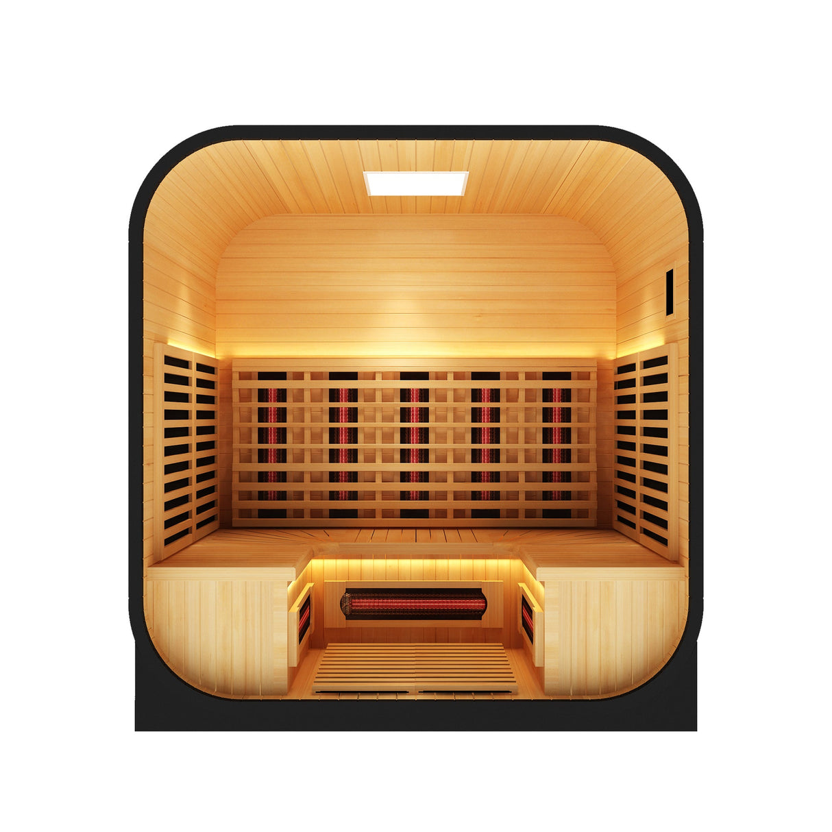 El Capitan 4-Person Outdoor Full Spectrum Infrared Sauna with Full-Body Medical-Grade Red Light Therapy and Smart WiFi App Control