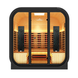 El Capitan 4-Person Outdoor Full Spectrum Infrared Sauna with Full-Body Medical-Grade Red Light Therapy and Smart WiFi App Control
