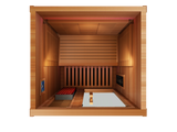 Peak Saunas Rainier 1-Person Full Spectrum Infrared Sauna with XL Medical-Grade Red Light Therapy & Smart WiFi App Control