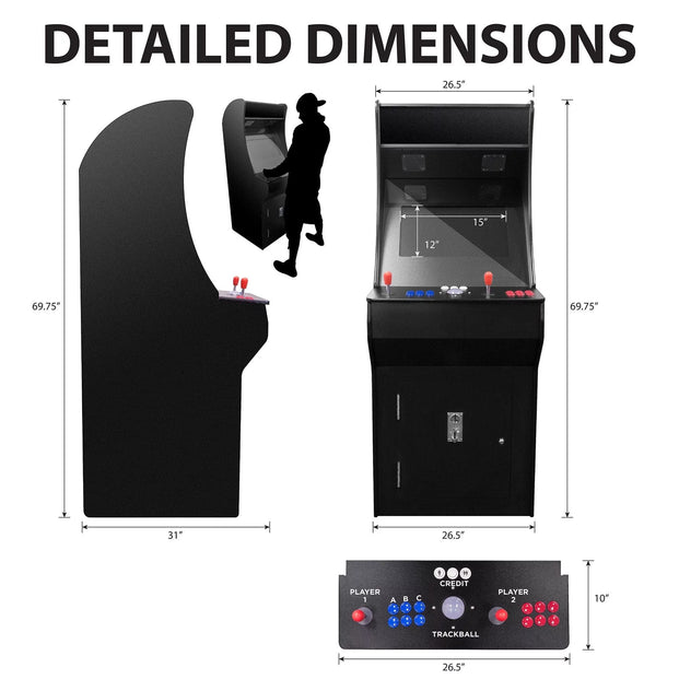 Classic Golf Arcade Game Machine | 2P Golden Legacy Golf Edition