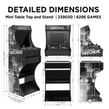 2P Mini Arcade Machine - 19" LCD | Portable Tabletop Arcade