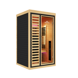 Shasta 1-Person Full Spectrum Infrared Sauna with Full-Body Medical-Grade Red Light Therapy & Smart WiFi App Control