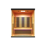 Peak Saunas Denali Luxury 3-Person Full Spectrum Infrared Sauna with Two XL Medical-Grade Red Light Therapy Panels & Smart WiFi App Control