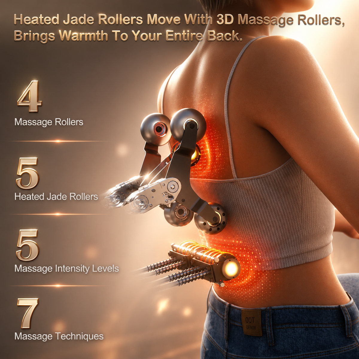 KoziSense KZ-313 Heated Jade Stone Massage Chair | 3D Full Body| Zero Gravity| Back Pain Relief| Heat Therapy