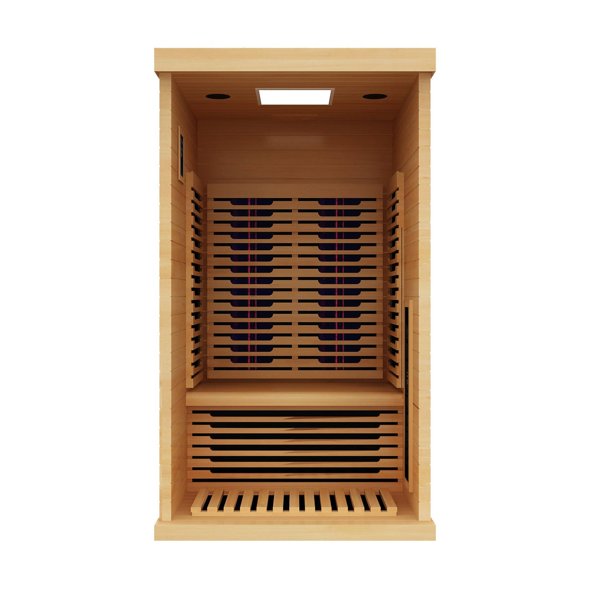 Shasta 1-Person Full Spectrum Infrared Sauna with Full-Body Medical-Grade Red Light Therapy & Smart WiFi App Control