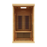 Peak Saunas Shasta 1-Person Full Spectrum Infrared Sauna with XL Medical-Grade Red Light Therapy & Smart WiFi App Control