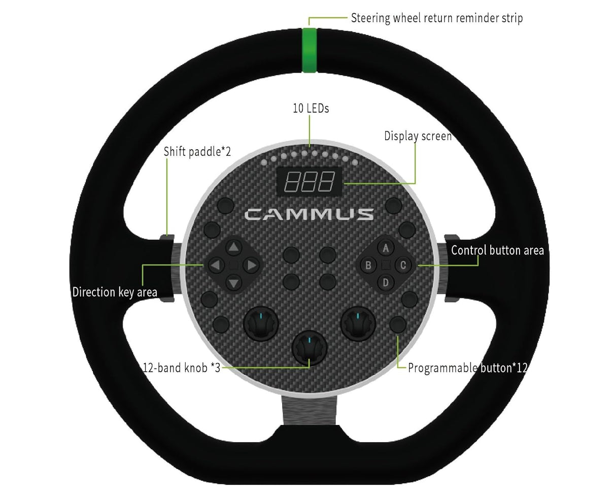 CAMMUS C5 Bundle for C5 Base and CP5 Pedals