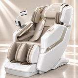 KoziSense KZ-313 Heated Jade Stone Massage Chair | 3D Full Body| Zero Gravity| Back Pain Relief| Heat Therapy (White)
