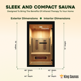 The Crown 2-Person Full Spectrum Infrared Sauna