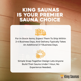 The Crown 2-Person Full Spectrum Infrared Sauna