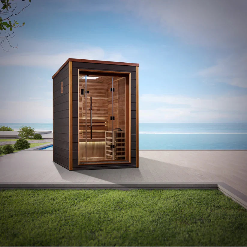 Golden Designs Narvik 2-Person Indoor/Outdoor Traditional Sauna