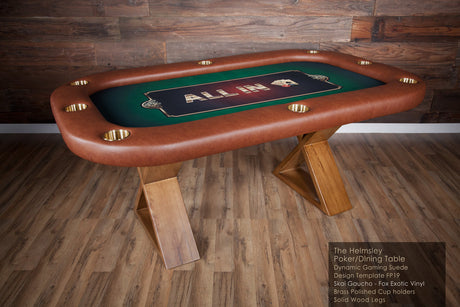 THE HELMSLEY POKER TABLE WITH MATCHING DINING TOP