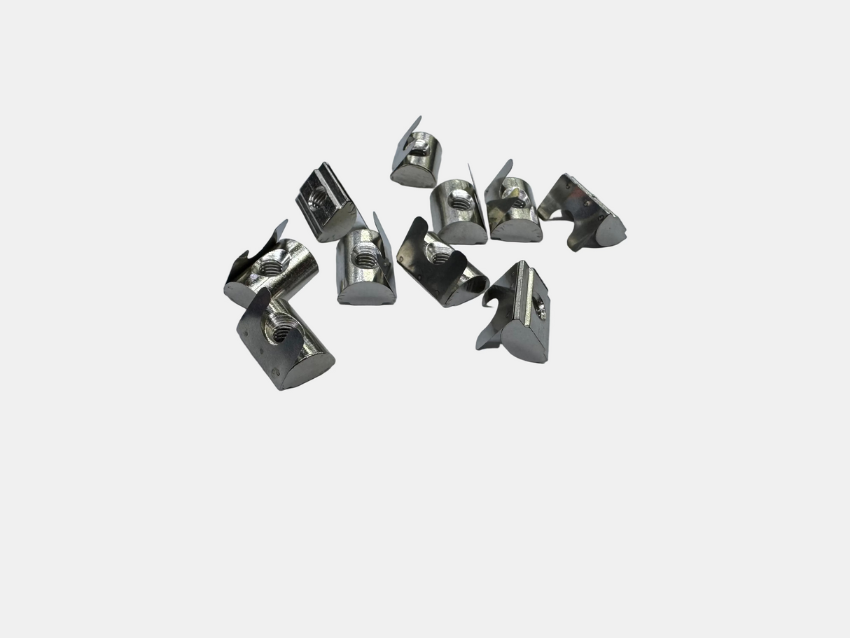 Focus Sim Racing M6 T-Nut – Set of 10 (For 40-Series Aluminum Extrusion)