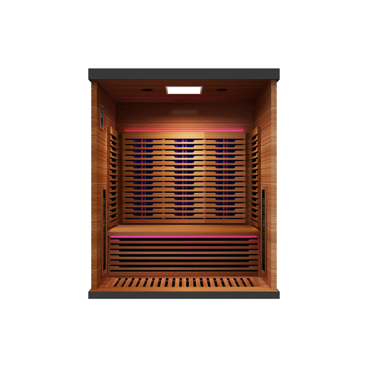 Peak Saunas Matterhorn Luxury 3-Person Full Spectrum Infrared Sauna with Two XL Medical-Grade Red Light Therapy Panels & Smart WiFi App Control