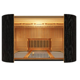 Peak Saunas El Capitan 4-Person Outdoor Full Spectrum Infrared Sauna with XL Medical-Grade Red Light Therapy and Smart WiFi App Control
