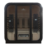 El Capitan 4-Person Outdoor Full Spectrum Infrared Sauna with Full-Body Medical-Grade Red Light Therapy and Smart WiFi App Control