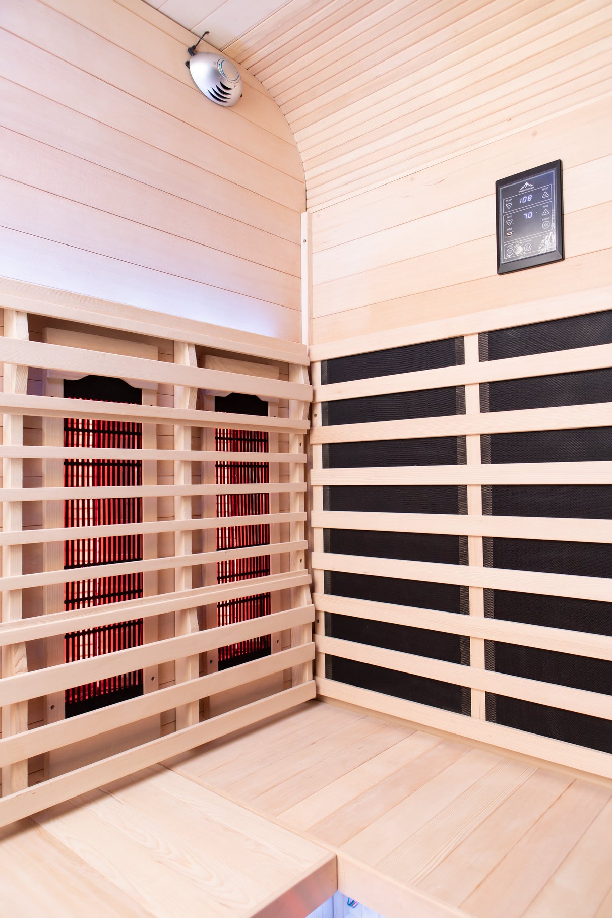El Capitan 4-Person Outdoor Full Spectrum Infrared Sauna with Full-Body Medical-Grade Red Light Therapy and Smart WiFi App Control