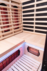 El Capitan 4-Person Outdoor Full Spectrum Infrared Sauna with Full-Body Medical-Grade Red Light Therapy and Smart WiFi App Control